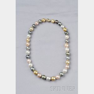 Multicolor Cultured Pearl Necklace