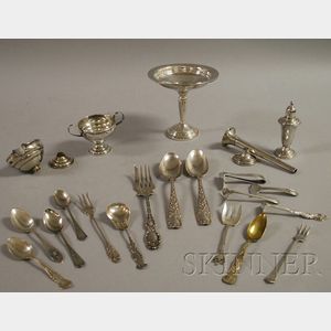 Group of Sterling Flatware and Serving Items