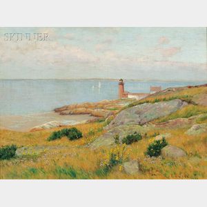 Edmund Elisha Case (American, 1844-1919) Annisquam Harbor Lighthouse, Gloucester