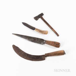 Three Knives and a "Rifleman's" Axe