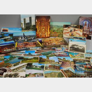 Collection of Postcard Sets and Loose European and Canadian Postcards