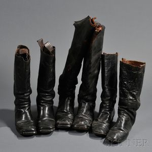 Three Pairs of Civil War-era Boots