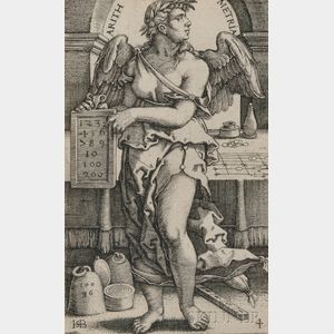 Hans Sebald Beham (German, 1500-1550) The Seven Liberal Arts / A Collection of Seven Prints