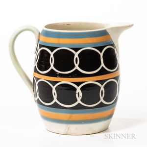 Slip-decorated Pearlware Pitcher