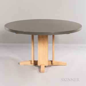 Charles Webb Round Pedestal-base Dining Table