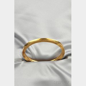 18kt Gold Bangle Bracelet, Georg Jensen