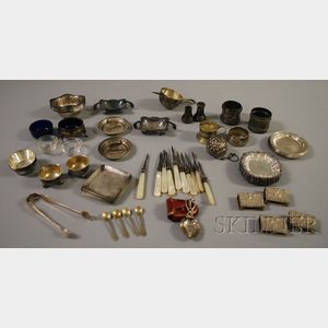 Assorted Sterling Silver and Silver Plated Hollowware and Other Table Items