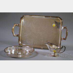 Three Silver-plated Table Items
