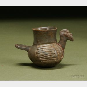 Pre-Columbian Plumbate Turkey Vessel