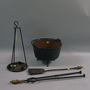 Four Iron Hearth and Lighting Items