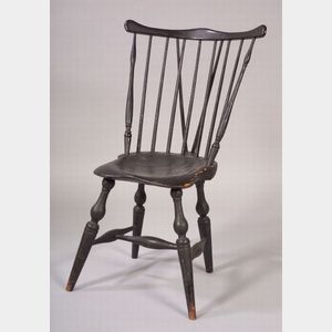Windsor Painted Fan-back Braced Side Chair