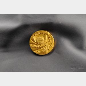 24kt Gold USSR Commemorative Medal