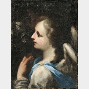 School of Federico Barocci (Italian, 1528-1612) Angel of the Annunciation