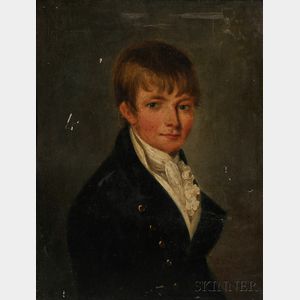 American School, 19th Century Portrait of a Boy.