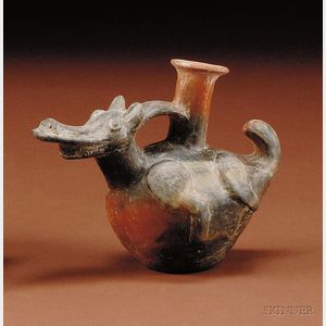 Pre-Columbian Pottery Animal Effigy Vessel