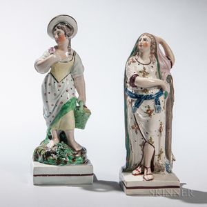 Two Staffordshire Neale-type Earthenware Figures