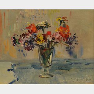 Maxwell Stewart Simpson (American, 1896-1984) Flowers in a Glass Tumbler