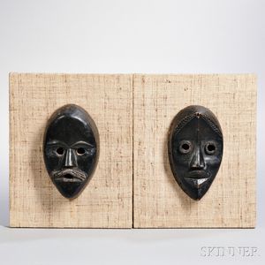 Two Dan Carved Wood Masks
