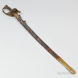 Model 1850 Foot Officer's Sword Identified to Lieutenant Josiah F. Kennison, 28th Massachusetts Volunteers