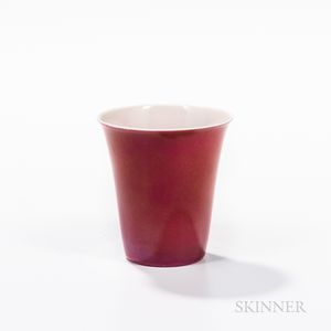 Peachbloom-glazed Porcelain Cup