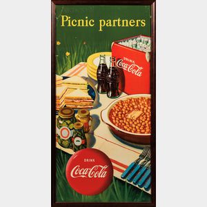 Framed Coca-Cola Advertising Poster