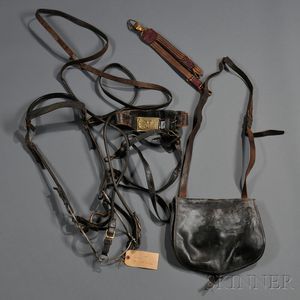 Reins, Bit, and Belt of General Francis S. Dodge, and a Commercial Haversack
