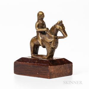 Bronze Lobi Equestrian Amulet