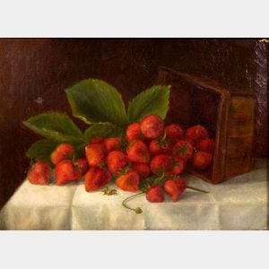 American School, 19th Century A Quart of Strawberries
