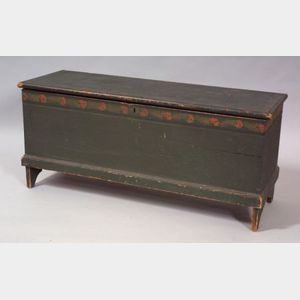Paint-decorated Six-board Chest