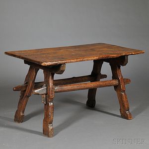 Continental Pine Trestle Table