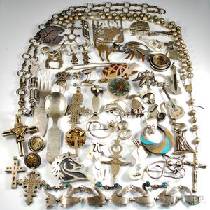 Mexican and American Sterling Silver Jewelry and Accessories