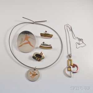 Group of Mexican Mixed-metal Jewelry