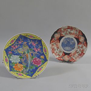 Two Japanese Imari Porcelain Chargers