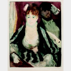 Jacques Villon (French, 1875-1963),After Pierre-Auguste Renoir (French, 1841-1919) La loge