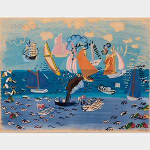 Raoul Dufy (French, 1877-1953) Au Port (Cowes)