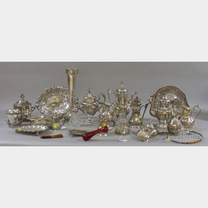 Group of Classically Decorated Silver Plated Tablewares