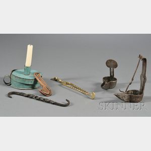 Group of Early Lighting-related Items