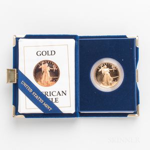 1987 $50 Proof American Gold Eagle. 