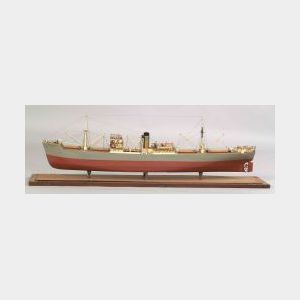 Cased Wooden Model of the British Merchant Ship Nailsea Court