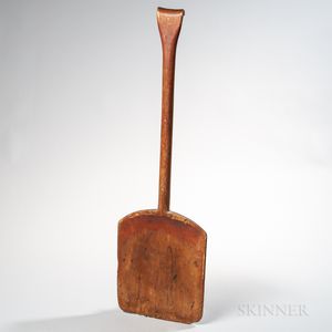 Red-stained Pine Grain Shovel