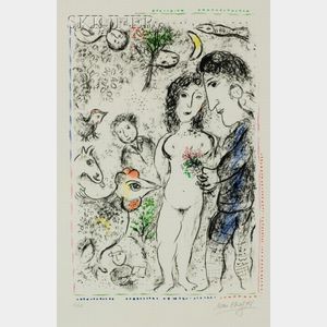 Marc Chagall (Russian/French, 1887-1985) Souvenance d'un Printemps