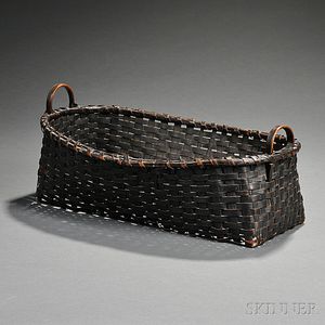 Black-painted Splint Basket