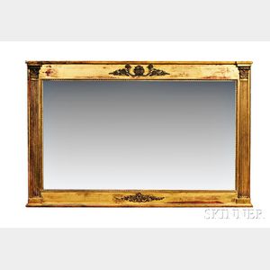 Large Federal-style Gilt Overmantel Mirror