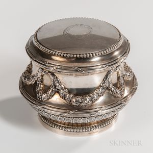 French .950 Silver Lidded Box