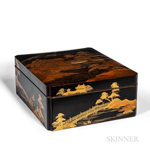Maki-e Lacquered Box and Cover