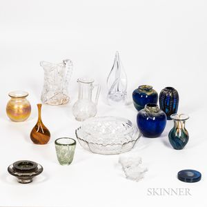 Sixteen Pieces of Contemporary Glass