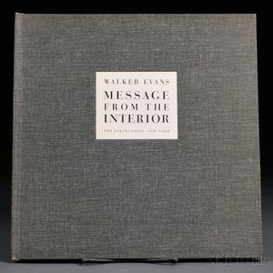 Evans, Walker (1903-1975) Message from the Interior