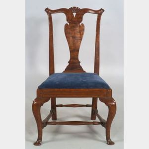 Chippendale Walnut Carved Side Chair