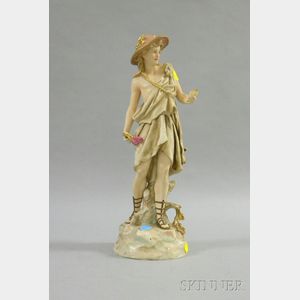 Royal Rudolstadt Porcelain Figure of a Youth