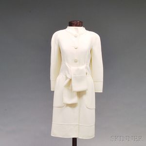 Valentino Couture Lady's Cream Virgin Wool Jacket